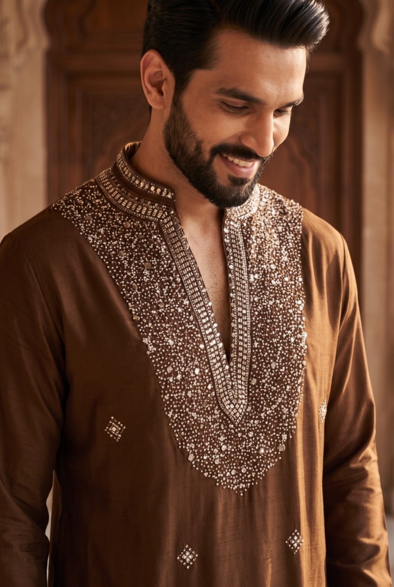 Outluk Wedding Vol 62 Lachaka Mens Kurta With Bottom